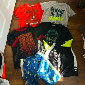 Lot of 7 Boys size 6 Shirts and Shorts